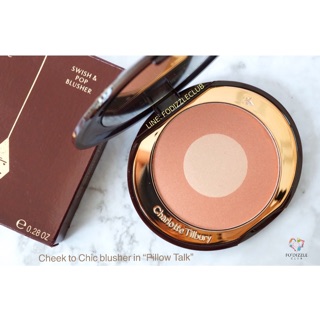 (พร้อมส่งของแท้!!) Charlotte Tilbury Cheek to Chic Blusher เฉดสี “Pillow Talk”