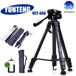 ภาพหน้าปกสินค้าของแท้100% YUNTENG VCT-668 ขาตั้งกล้อง ขาตั้งมือถือ 3ขา tripod for camera DV Professional Photographic equipment Gimbal ที่เกี่ยวข้อง