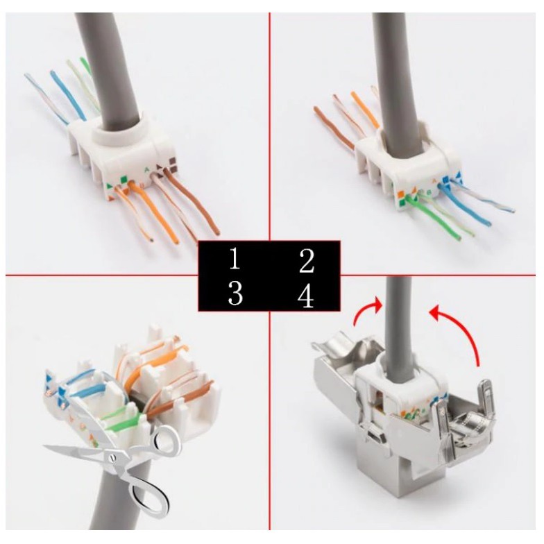 หัว-rj45-ตัวเมีย-cat7-1pcs-rj45-keystone-cat7-cat6a-shielded-ftp-zinc-alloy-module-network-keystone-jack-connector