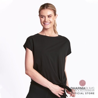 Dharma Bums Sadhana Tie Tee - Black เสื้อยืด ดาร์มา บัมส์