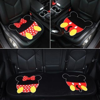 Spot # 🔥🚕 car seat cushion cartoon seat cushion single piece warm short hair cushion three-piece universal cute car cu