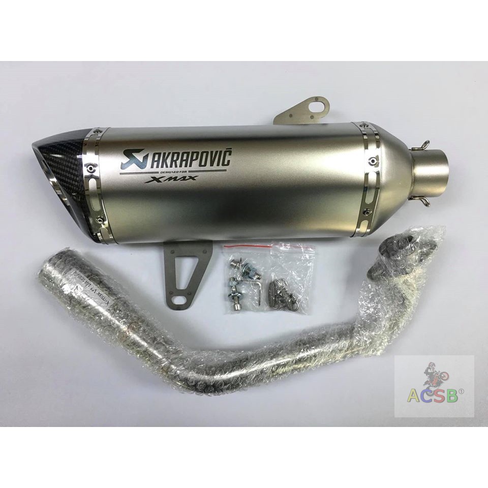 ชุดคอท่อ-ปลายท่อ-akrapovic-ตรงรุ่น-xmax300