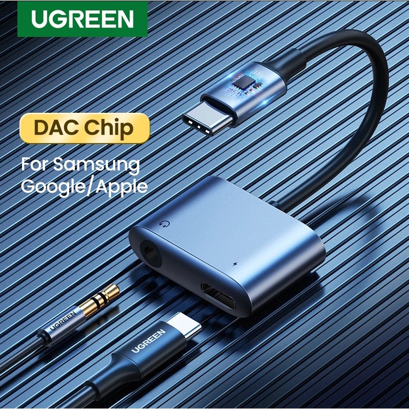 UGREEN Adattatore USB-C A Jack 3,5mm Con Ricarica PD 60W – DAC Hi-Res 24bit/96kHz, Compatibile Con IPad Pro, Galaxy S25/24/23, MacBook, Xiaomi, Huawei - 4