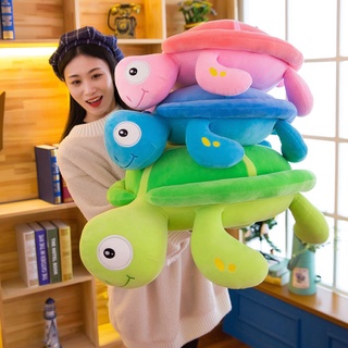 ❃Feather cotton couple turtle plush toy pillow sea animal big turtle doll doll