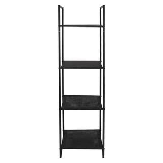 ชั้นวางของ 4 ชั้น FURDINI VITT SHELF MOCCA ดำ ตกแต่งบ้านและจัดเก็บสิ่งของให้เป็นระเบียบด้วย ชั้นวางของ 4 ชั้น ดีไซน์สวยง