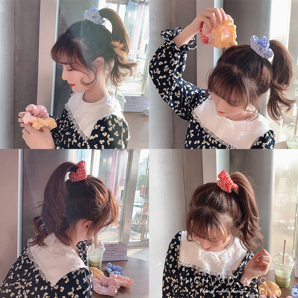 ifyou-fashion-korean-retro-hair-band-elastic-hair-tie-colourful-hair-rope-women-ponytail-knot-girls-hair-accessories