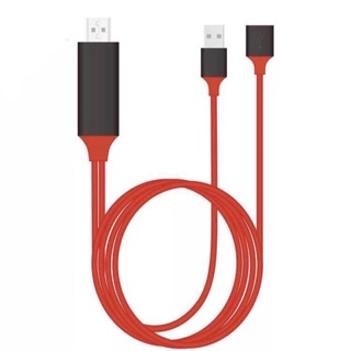 ภาพขนาดย่อของภาพหน้าปกสินค้าสายแปลง HDTV HDMI Cable plug and play for iphone ของแท้(3in จากร้าน runeezheng บน Shopee