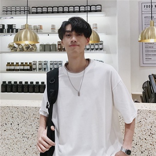 # Coolman# พร้อมส่ง！！เสื้อยืดคอกลมแขนสั้นผู้ชาย เสื้อยืดทรงหลวม ใส่สบาย