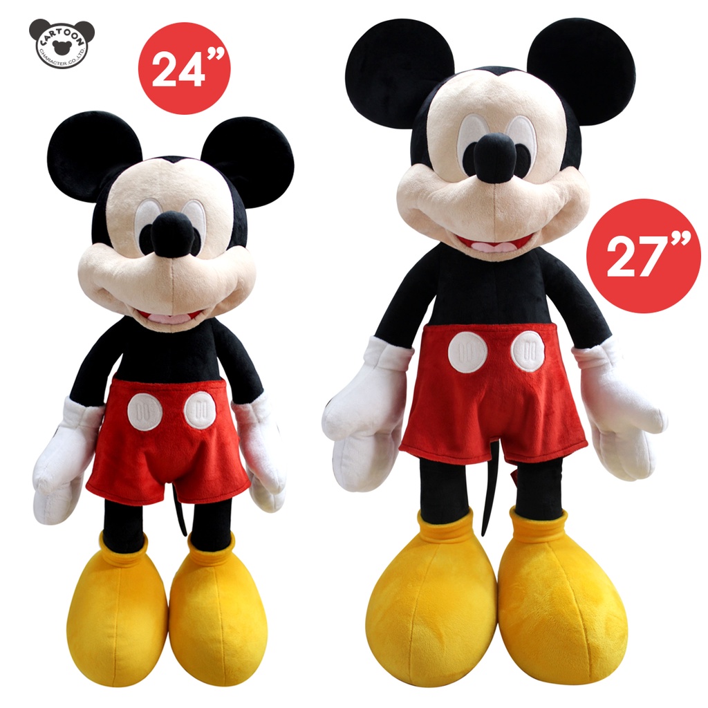 ภาพหน้าปกสินค้าDisney ตุ๊กตา Mickey Mouse มิกกี้เม้าส์ ขนาด 24 นิ้ว 27 นิ้ว Club House (สินค้าลิขสิทธิ์แท้ ส่งตรงจากโรงงานผู้ผลิต)