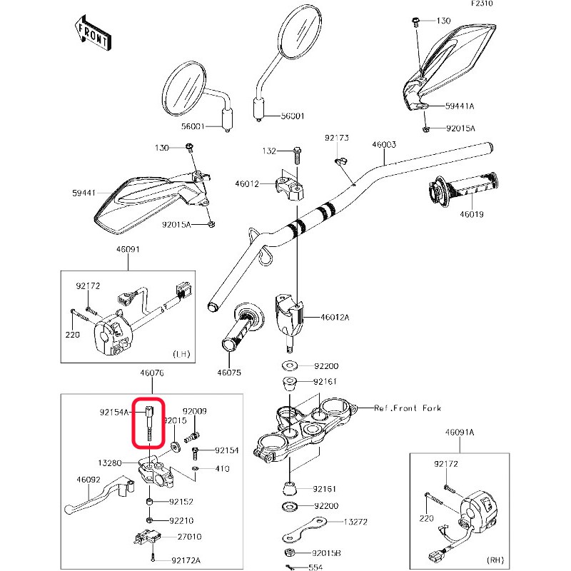 น็อตมือครัช-แท้ศูนย์-kawasaki-klx150-klx150-bf