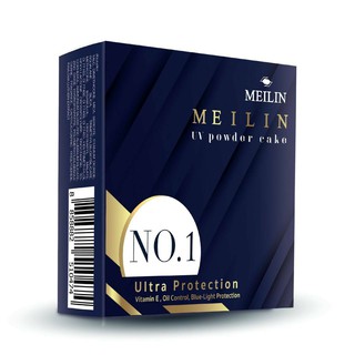 สินค้า Meilin UV Powder Cake Vitamin E + Oil Control 11.5g.  แป้ง เมลิน ยูวี เพาเดอร์ เค็ก ตลับจริง รีฟิว
