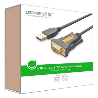 สินค้า UGREEN  20222 USB 2.0 to RS232 DB9(Serial ) สายซีเรียล แปลงเป็นยูเอสบี  ประกันสินค้า 2 ปี
