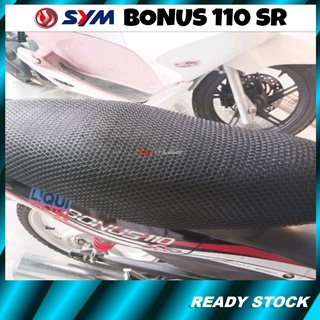 Cm+motor SYM E-Bonus 110 / SR Size L ผ้าคลุมเบาะนั่ง Sarung Kusyen Jaring Motosikal