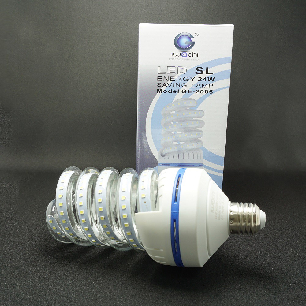 หลอด LED SL 24W E27 แสงขาว IWACHI | Shopee Thailand