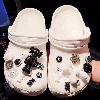 Jibbitz Crocs Charm KAWS &amp; ลูกโป่ง รูปการ์ตูนสุนัขน่ารัก 6 ชิ้น/ชุด