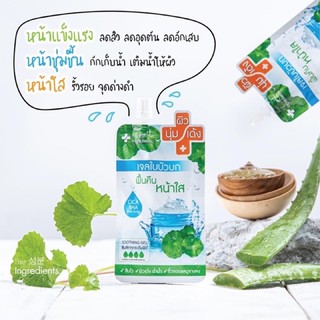 ภาพหน้าปกสินค้า🍀เจลใบบัวบก🍀 หน้าเด้ง ผิวฉ่ำน้ำ ขนาดซองละ 40 กรัม หน้าฟู 💦 รูขุมขนกระชับ ลดสิว ผิวไม่กร้าน . 💚The Ingredients ที่เกี่ยวข้อง