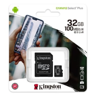 [พร้อมส่ง] Kingston Micro SD Card 32GB Class10 100mb/s รุ่น Canvas Select Plus Memory Card