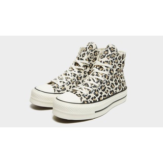 รองเท้าผ้าใบหุ้มข้อ รองเท้าลายเสือ Converse Chuck Taylor All Star Lift High Platform Leopard Print ลายสวย ตรงปก100%