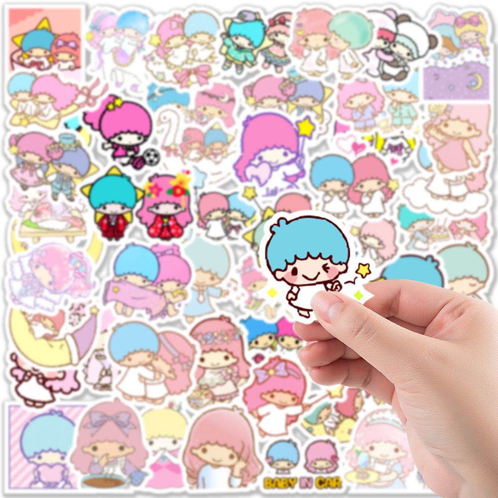 สติกเกอร์ ลายกราฟฟิติ TwinStars กันน้ํา สําหรับติดตกแต่งกระเป๋าเดินทาง ...
