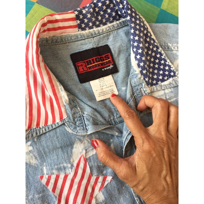 เสื้อยีนส์ปกเชิ้ต-แบรนด์-wrangler
