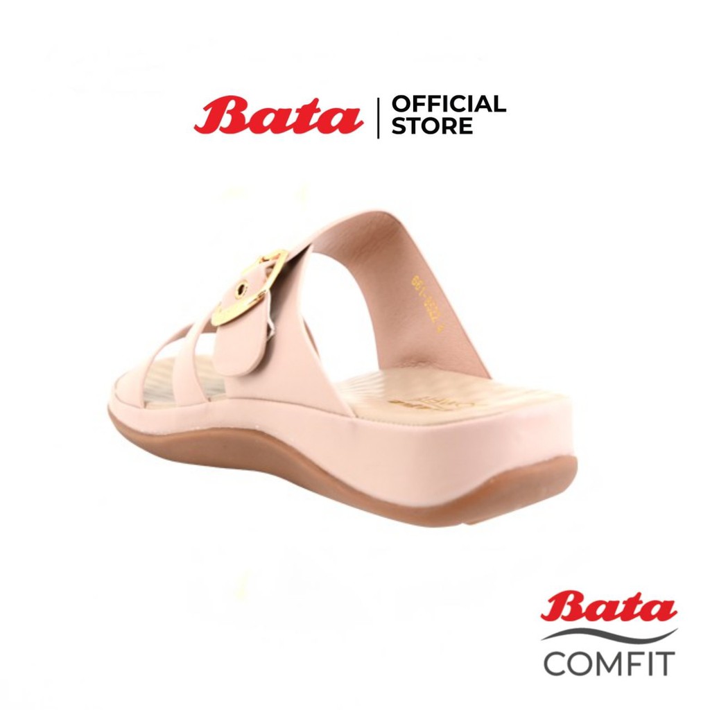 bata-comfit-รองเท้าแตะลำลองหญิง-รองเท้าเพื่อสุขภาพ-slip-on-แบบสวม-เปิดส้น-สีเบจ-รหัส-6618522