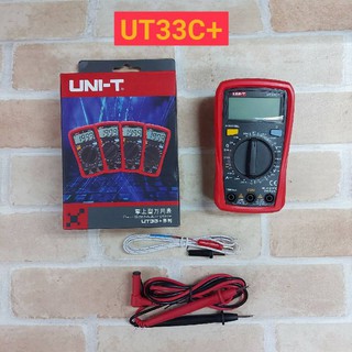 UNI-T ut33c + มัลติมิเตอร์แบบดิจิทัลช่วงอัตโนมัติขนาดปาล์มAC DCโวลต์มิเตอร์แอมมิเตอร์ทดสอบความสามารถความต้านทาน