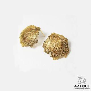 Aztique ต่างหูเงินแท้ ต่างหูปะการัง Coral Earrings Gift Jewelry handmade ต่างหู vs