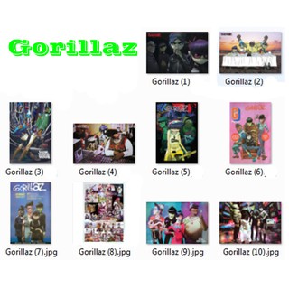 โปสเตอร์ Gorillaz (11แบบ) กอริลลาซ วง ดนตรี อัลเทอร์เนทีฟ ร็อก รูป ภาพ ติดผนัง สวยๆ poster (88x60และ76x52ซม.โดยประมาณ)