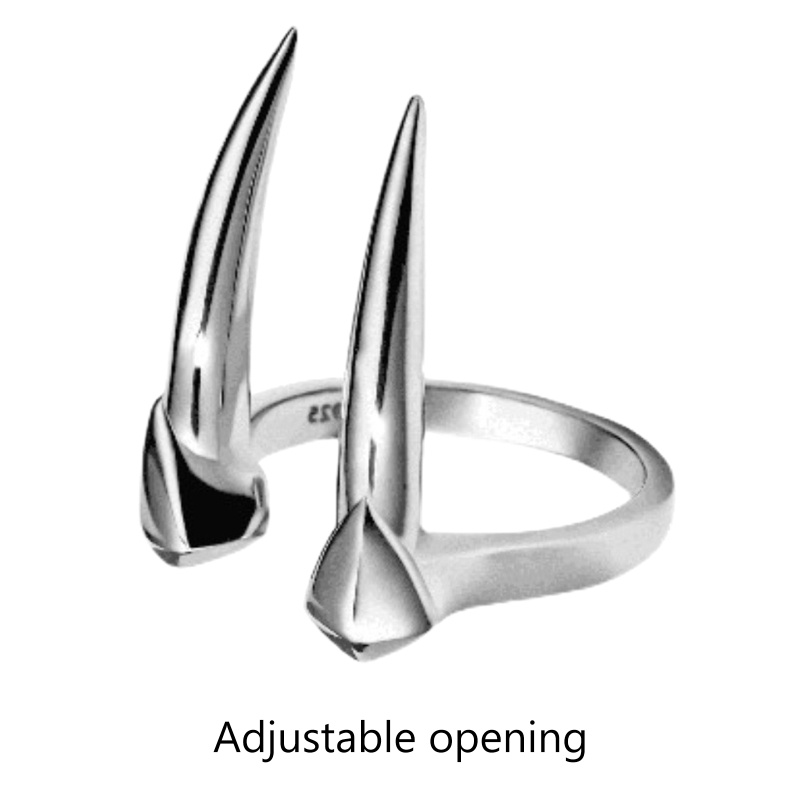 autu-แหวนแฟชั่น-รูปสัตว์ประหลาด-สไตล์วินเทจ-ยืดหยุ่น-สําหรับเป็นของขวัญ