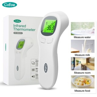 Cofoe 2 In 1 เครื่องวัดอุณหภูมิ ชนิดอินฟราเรด แบบไม่สัมผัสหน้าผาก