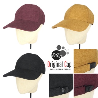 ภาพหน้าปกสินค้าหมวกแก๊ป Kelly Original Cap Twill Peach Slub  ปรับไซส์ได้ 57-61 cm.( Set 17 ) ที่เกี่ยวข้อง