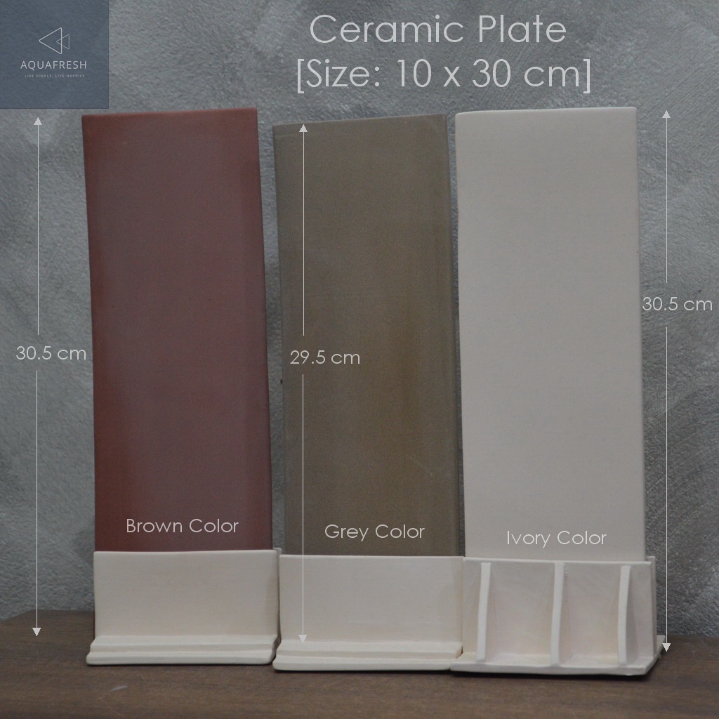 ceramic-plate-size-10-x-30-cm-แผ่นเซรามิคขนาด10-x-30-cm-สำหรับจัดหรือตกแต่งตู้ปลาสวยงาม-amp-ตู้กุ้งสวยงาม