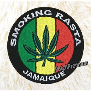 Weed Smoking Rasta - ตัวรีด (Size M) ตัวรีดติดเสื้อ