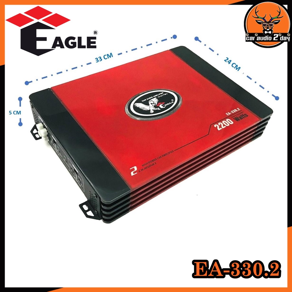 เพาเวอร์แอมป์ติดรถยนต์ดีๆ-แรงๆ-eagle-รุ่น-ea-330-2-class-ab-2ch-กำลังขับ100wx2-เพาเวอร์แอมป์คลาส-ab-ขับเบส-เครื่องเสียง