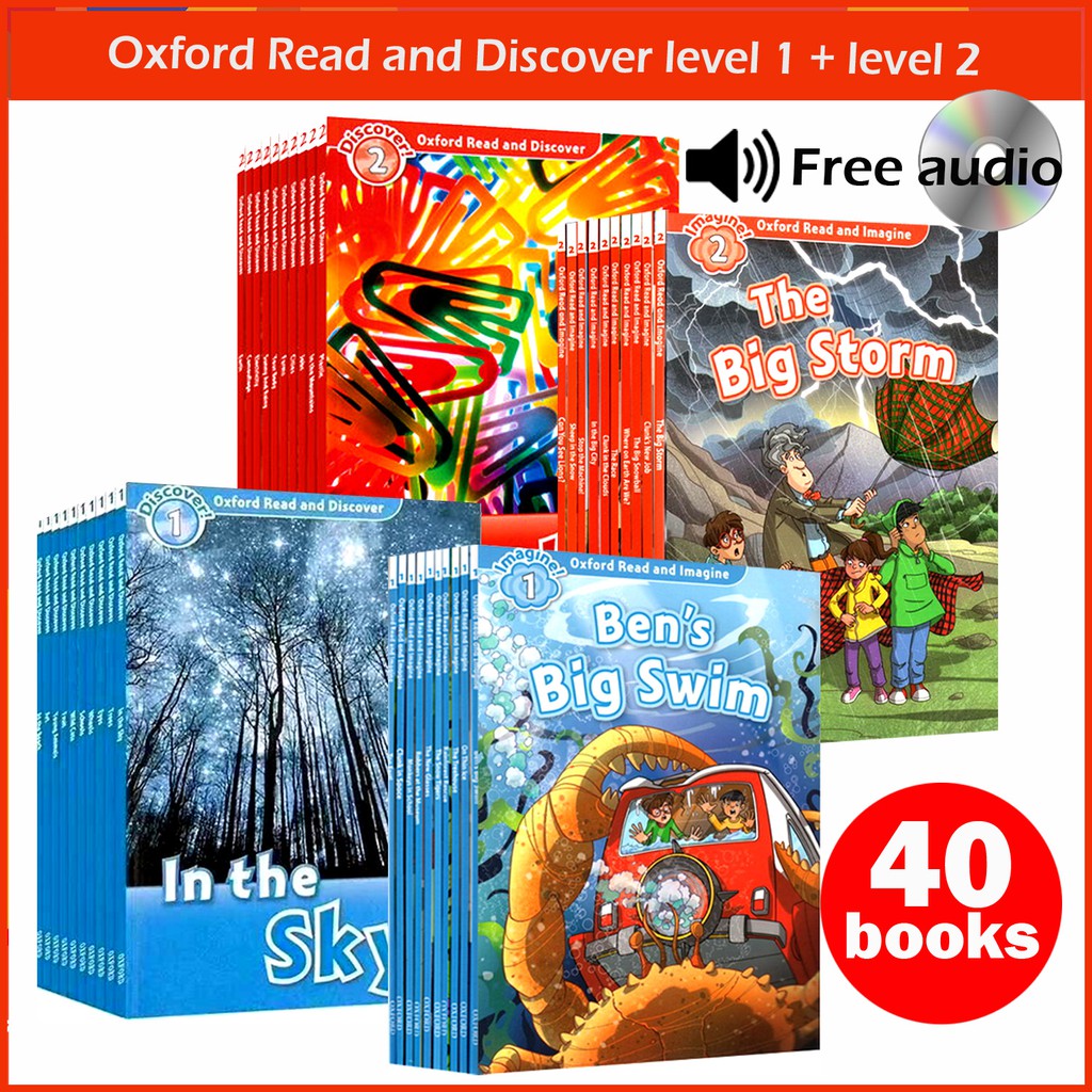 มีไฟล์เสียงอ่าน-เฉลยทุกเล่ม-หนังสือ-oxford-read-and-discover-และ-oxford-read-and-imagine-level-1-2-40-books-ไฟล์เสียง