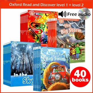 *มีไฟล์เสียงอ่าน+เฉลยทุกเล่ม หนังสือ Oxford read and Discover และ Oxford Read and Imagine Level 1+2 40 Books+ไฟล์เสียง