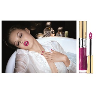 Beauty-Siam แท้ทั้งร้าน !! ลิปกลอสพร้อมแปรง YVES SAINT LAURENT GLOSS VOLUPTE ขนาดทดลอง