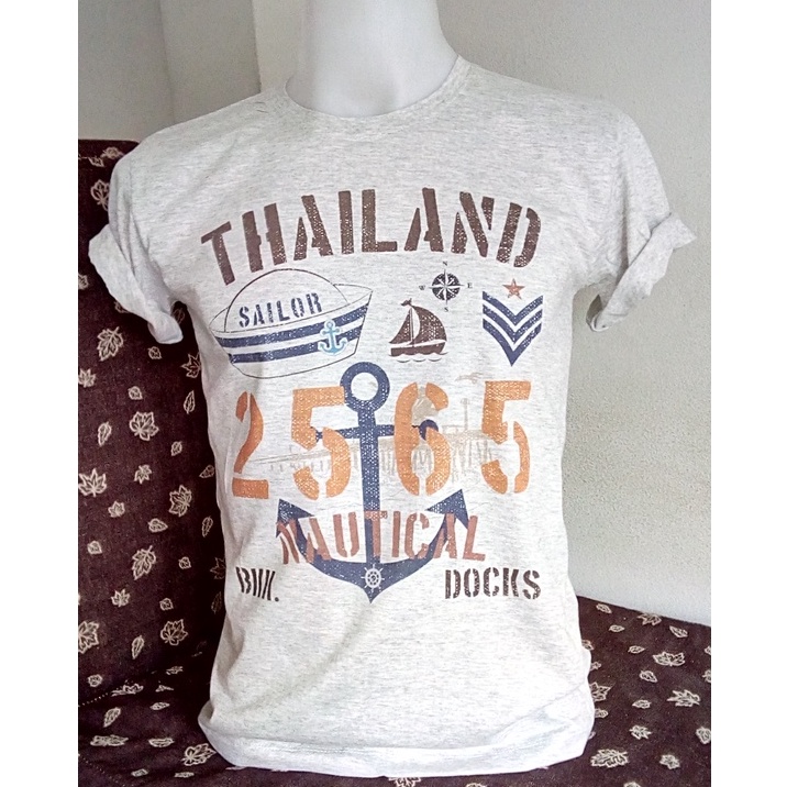 ภาพสินค้าเสื้อยืดลายไทยกะลาสี (thailand sailor T-shirts Souvernir of Thailand) จากร้าน yord_niyom บน Shopee ภาพที่ 3