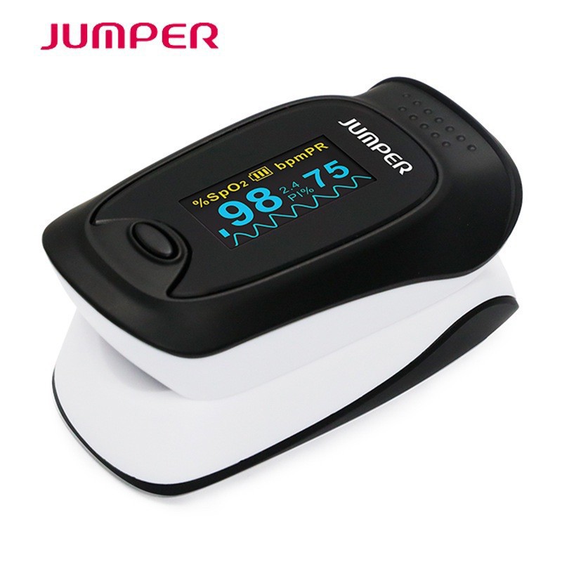 พร้อมส่ง-เครื่องวัดออกซิเจนปลายนิ้ว-jumper-fingertips-pulse-oximeter-รุ่น-jpd-500d-พร้อมส่ง-ราคาถูกที่สุด-1099-บาท