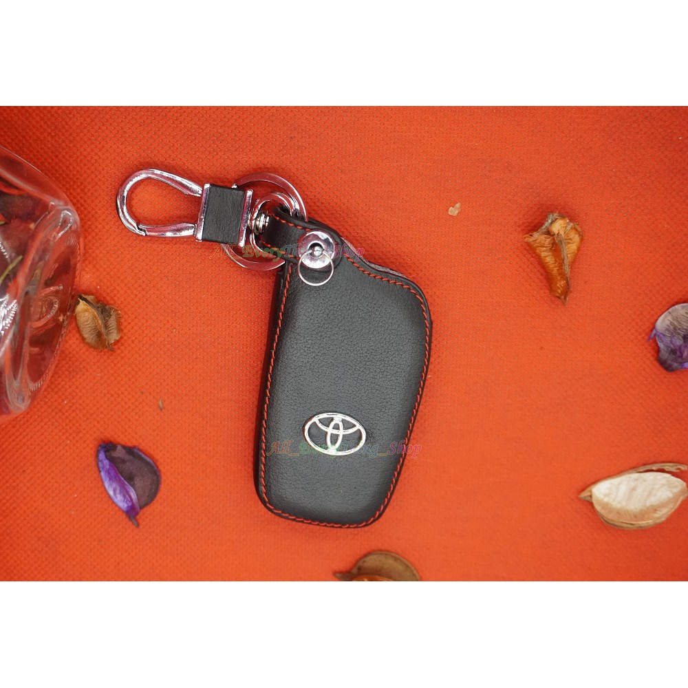 ซองหนังกุญแจรถยนต์-ซองหนังแท้-ซองรีโมท-เคสกุญแจหนังแท้-toyota-revo-smart-key