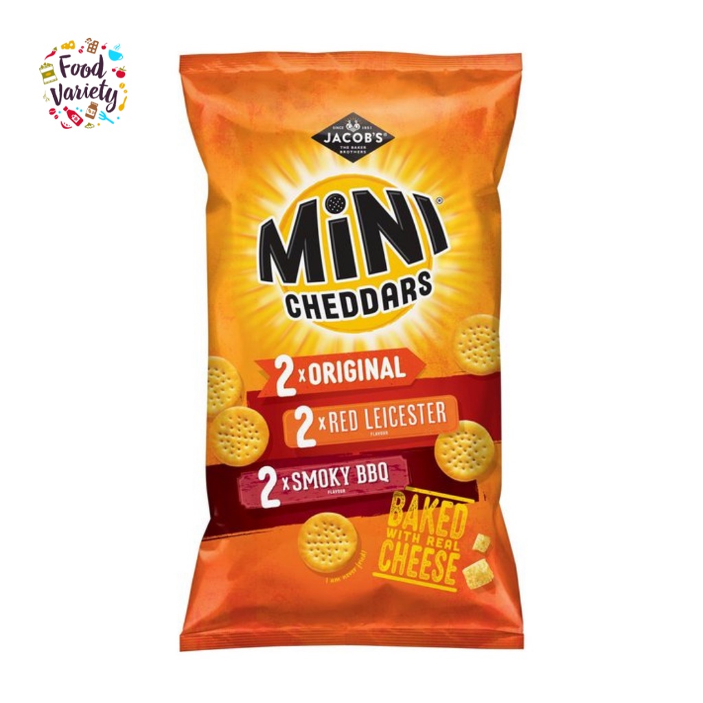 [BestBefore 30May2026] Jacobs Mini cheddars 6 Variety Pack 138g ...