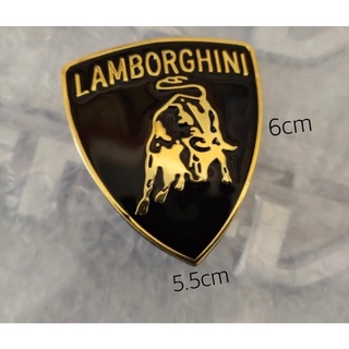 โลโก้ LAMBORGHINI ลัมโบร์กีนี โลหะ ขนาด 5.5x6cm