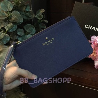 KATE SPADE NEW YORK CLUTH BAG  (outlet) สีกรม