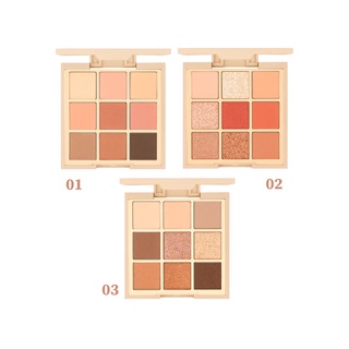 สินค้า ✅ถูก/แท้ MEILINDA Mood mellow eye palette (พาเลทท์อายแชร์โดว์ 9 โทนสี) MC3110