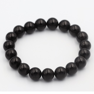 กำไลพลอยตาเสือดำ Black Tigers Eye 10 มม.