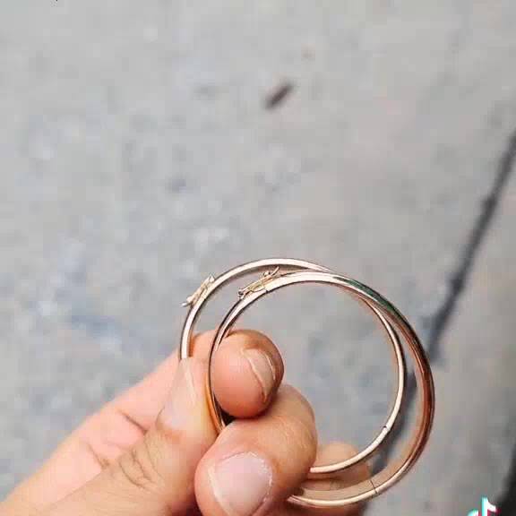 กำไลพิ้งค์โกลด์-กำไลpinkgold-กำไลทองชมพู-กำไลrosegold-ทรงรูปไข่-สำหรับคนข้อมือแบน
