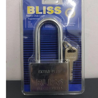 BLISS กุญแจ แม่กุญแจลูกปืนเหล็กแกนทองเหลือง 50 มม.
