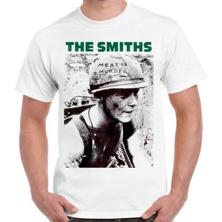เสื้อยืด ผ้าฝ้าย พิมพ์ลาย The Smiths Meat Is Murder Punk Morissey สไตล์เรโทร สําหรับผู้ชาย DGDS65280
