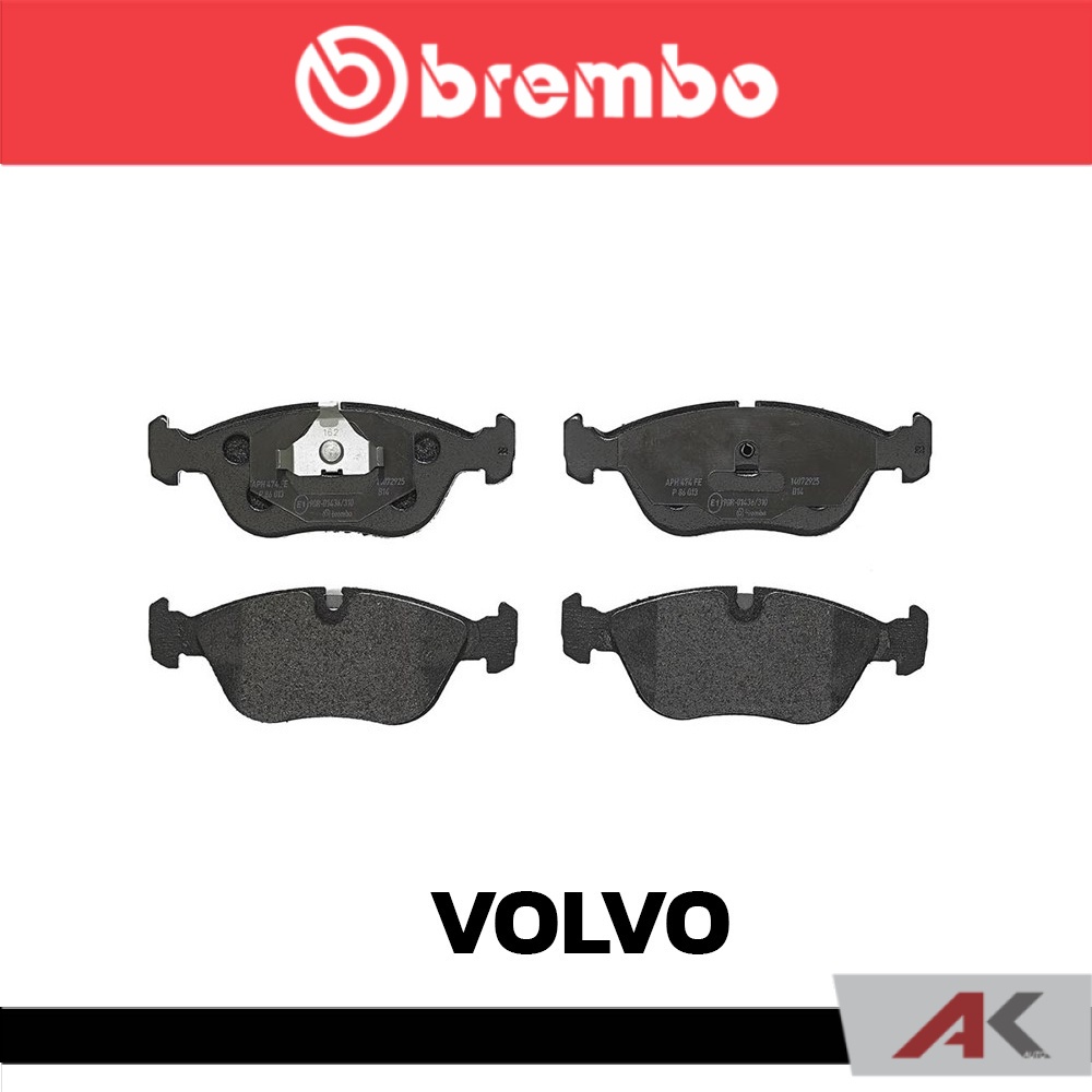 ผ้าเบรกหน้า-brembo-โลว์-เมทัลลิก-สำหรับ-volvo-850-92-s-v70-รหัสสินค้า-p86-013b-ผ้าเบรคเบรมโบ้