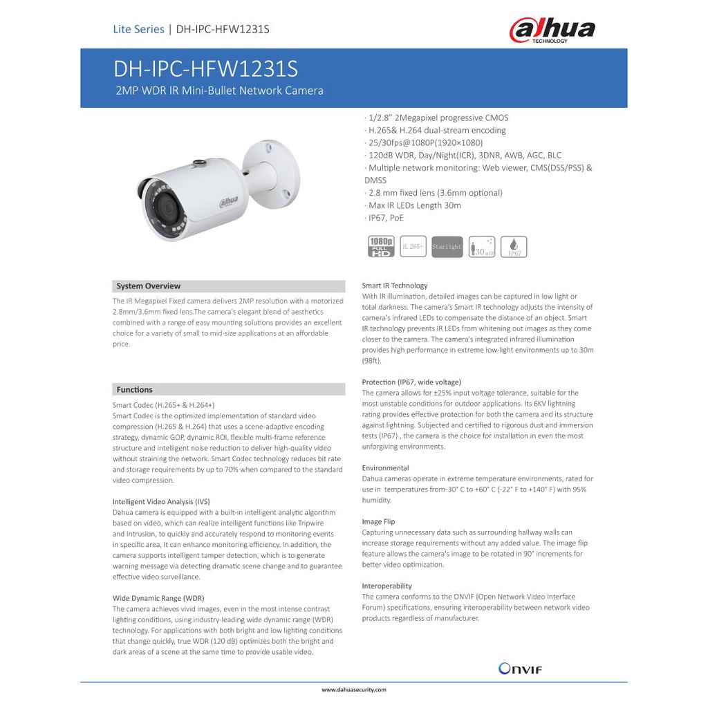 dahua-กล้องวงจรปิด-รุ่น-dh-ipc-hfw1231s-3-6mm-ความละเอียด-2mp-กลางคืนเป็นภาพสี